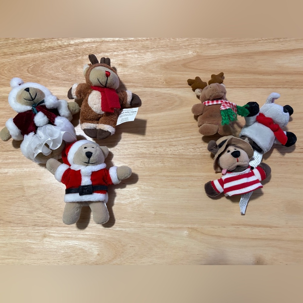 Starbucks Barista Bears Finger Puppets and Miniatures
